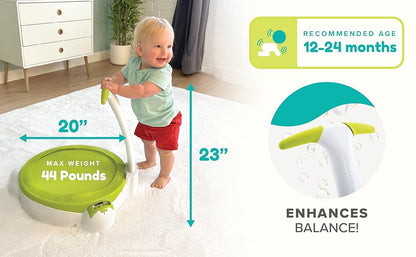 TP Toys Bubble Bouncer Mini Trampoline: Toddler 1-2 Years, Bubbles, Folding Handle