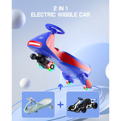 FanttikRide N7 Pro Electric Wiggle Car - 12V Battery, Pedal Ride-On Fun