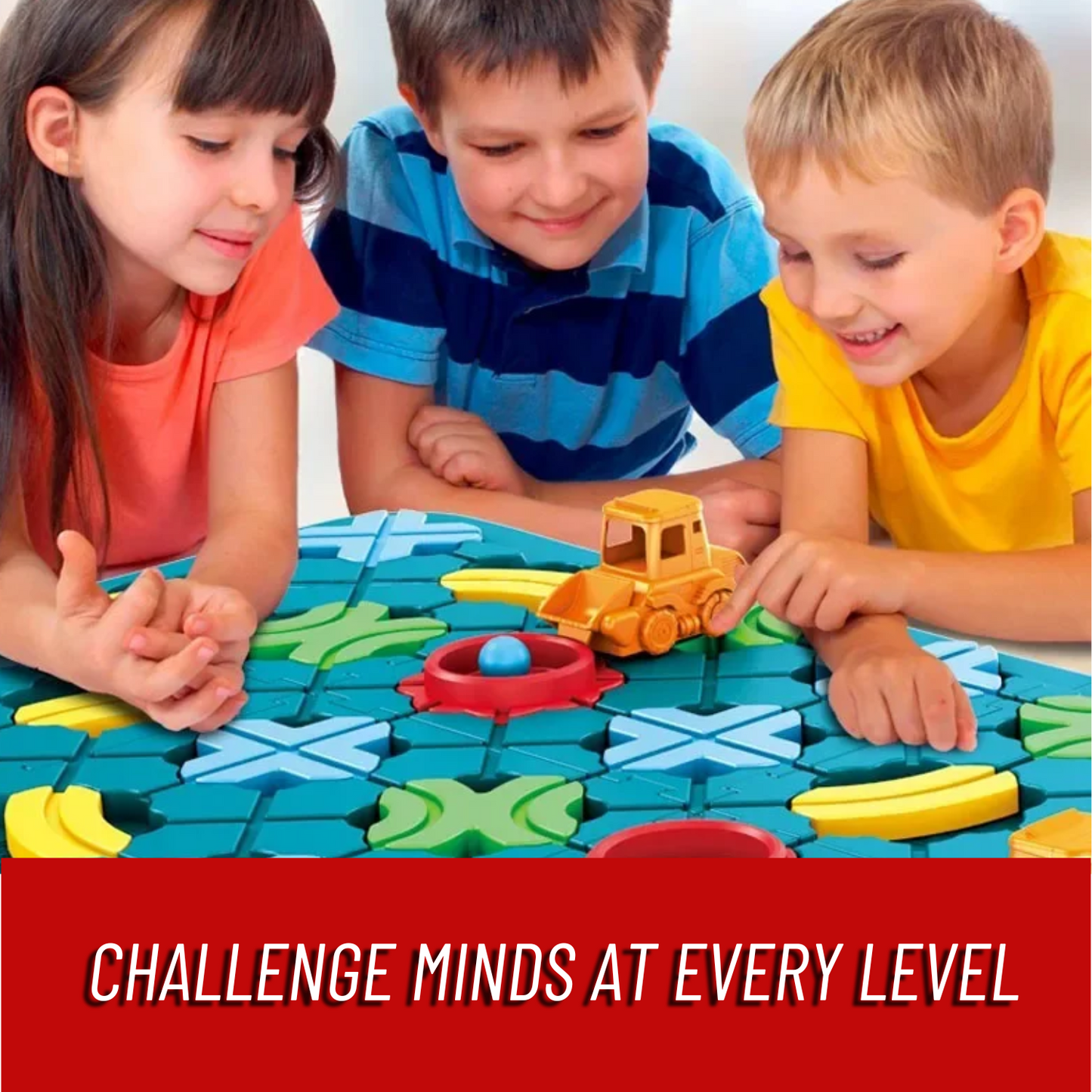 Engaging PuzzlePathway™ Logical Road Builder Game for Kids: STEM Learning Toy