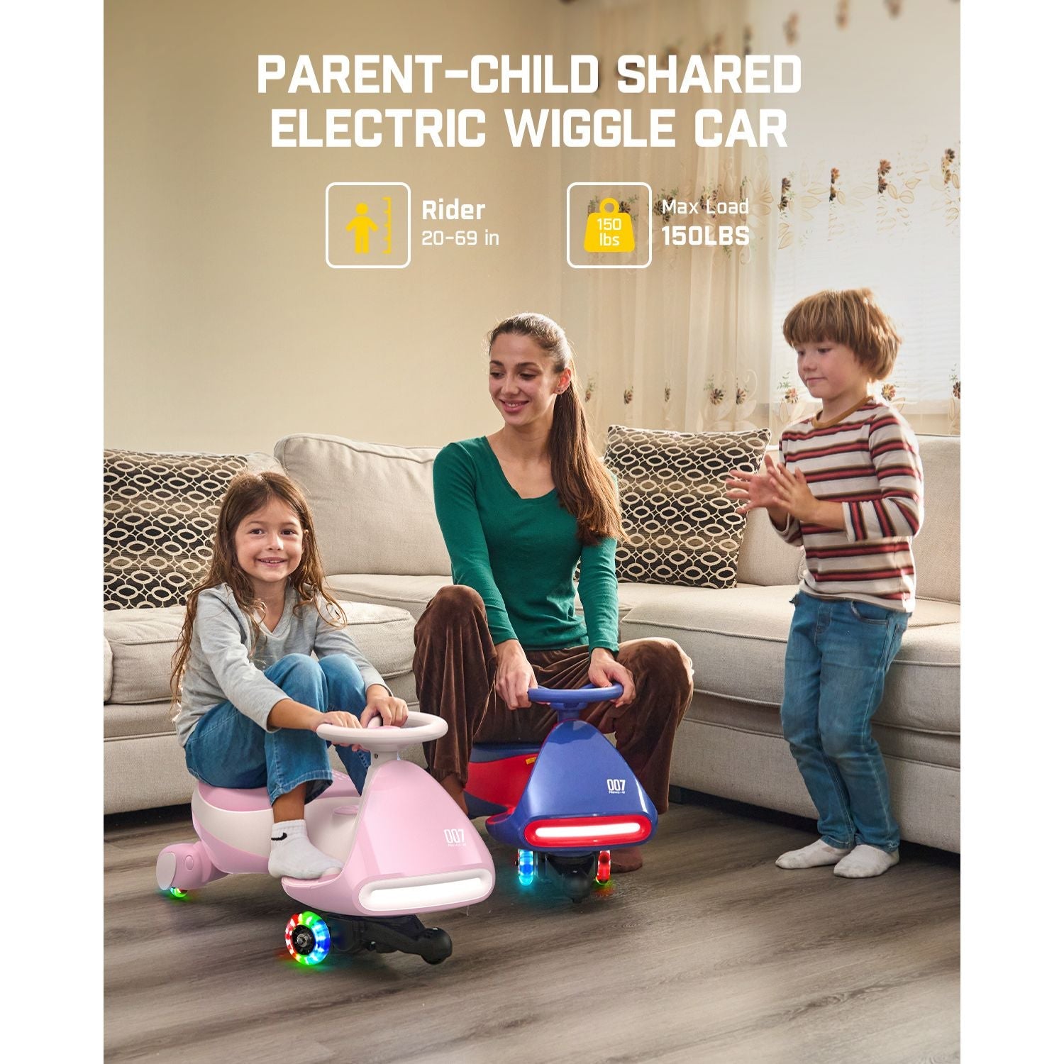 FanttikRide N7 Pro Electric Wiggle Car - 12V Battery, Pedal Ride-On Fun