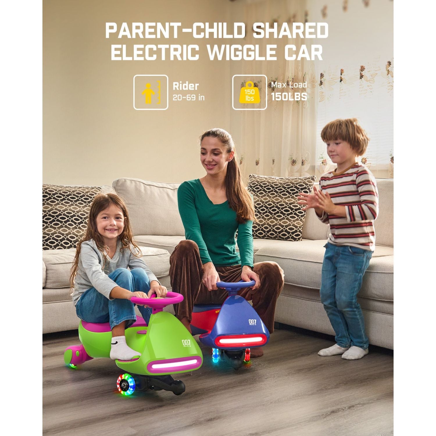 FanttikRide N7 Pro Electric Wiggle Car - 12V Battery, Pedal Ride-On Fun