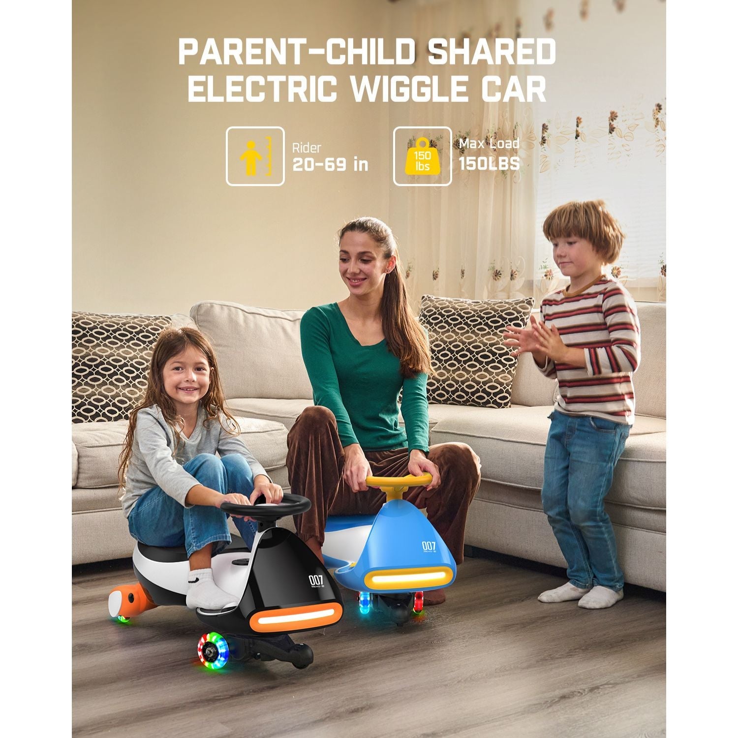 FanttikRide N7 Pro Electric Wiggle Car - 12V Battery, Pedal Ride-On Fun