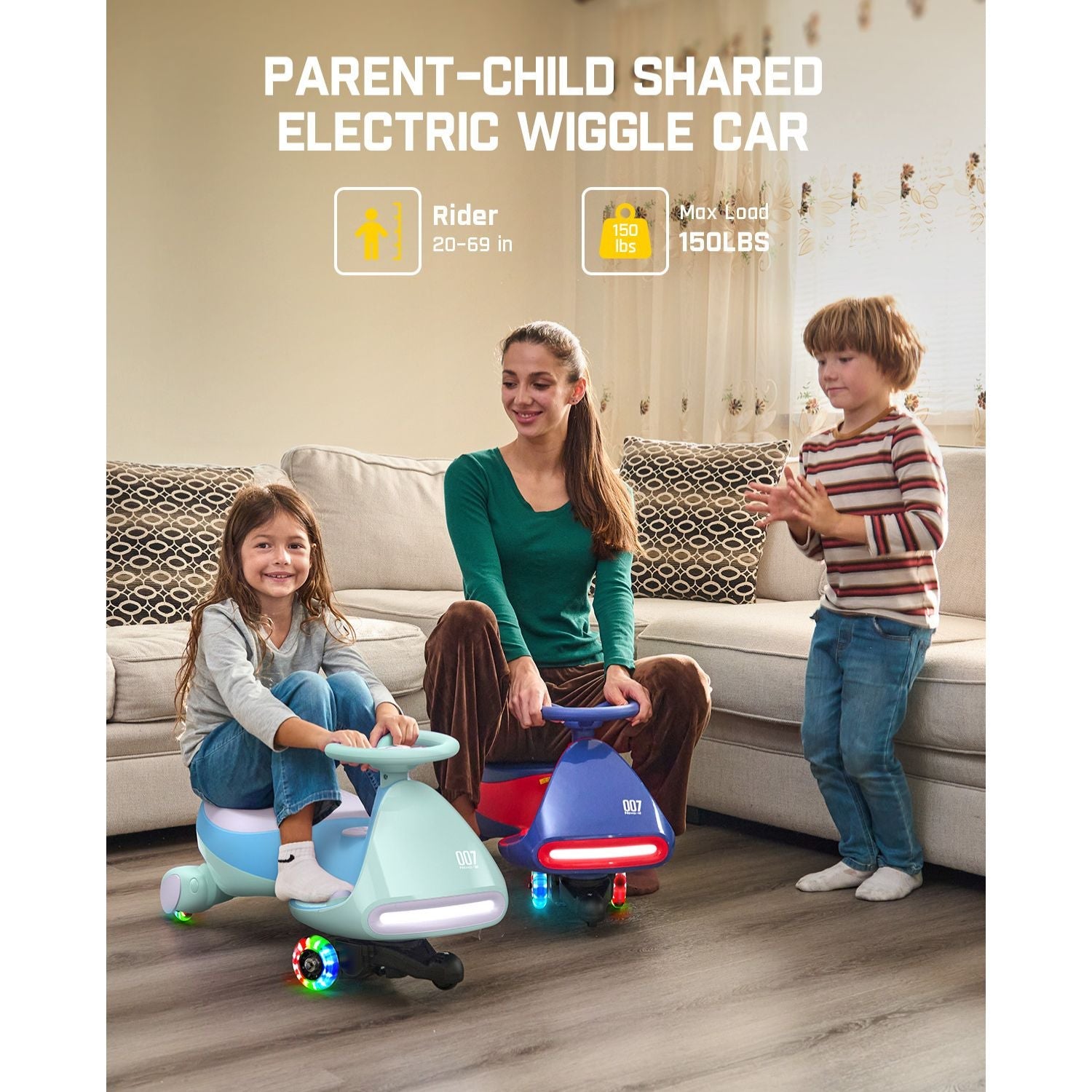 FanttikRide N7 Pro Electric Wiggle Car - 12V Battery, Pedal Ride-On Fun