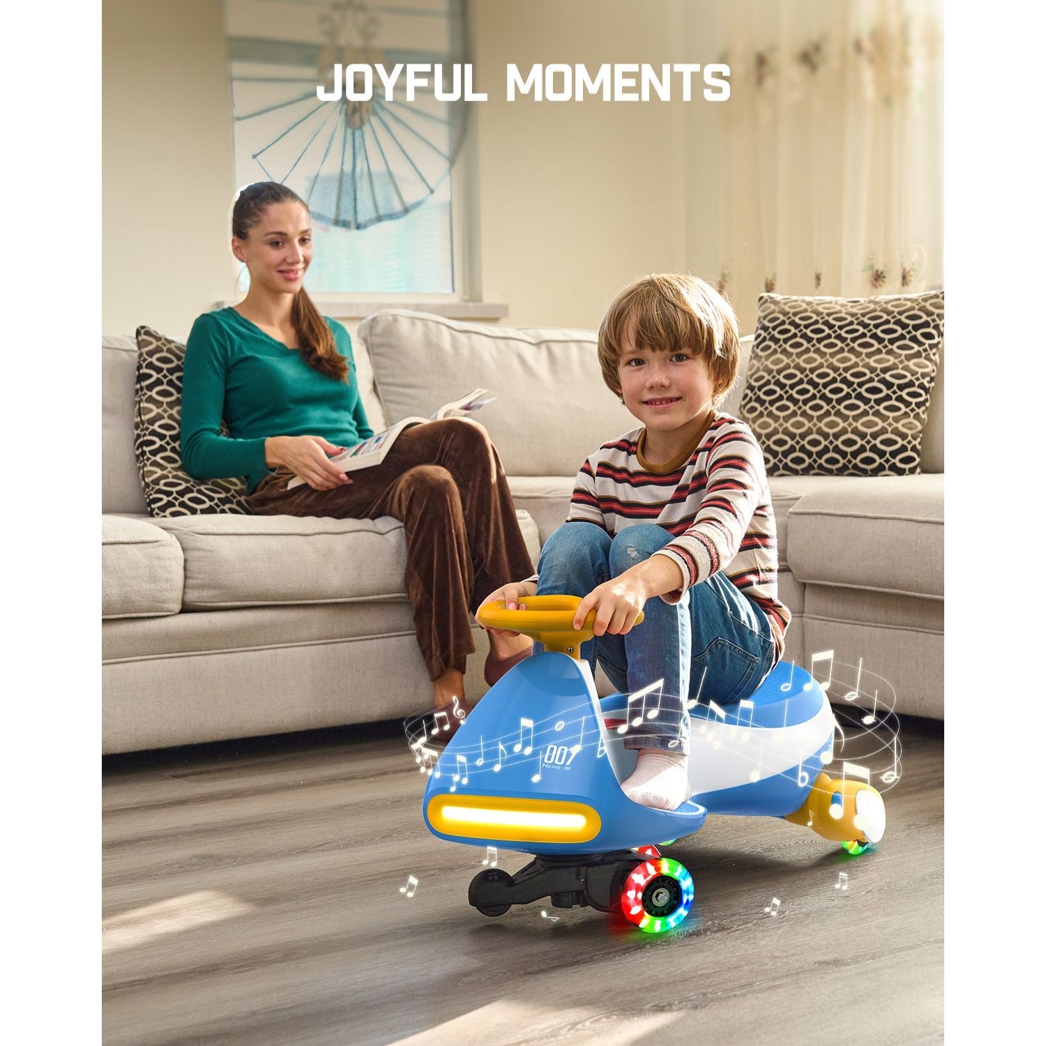 FanttikRide N7 Pro Electric Wiggle Car - 12V Battery, Pedal Ride-On Fun