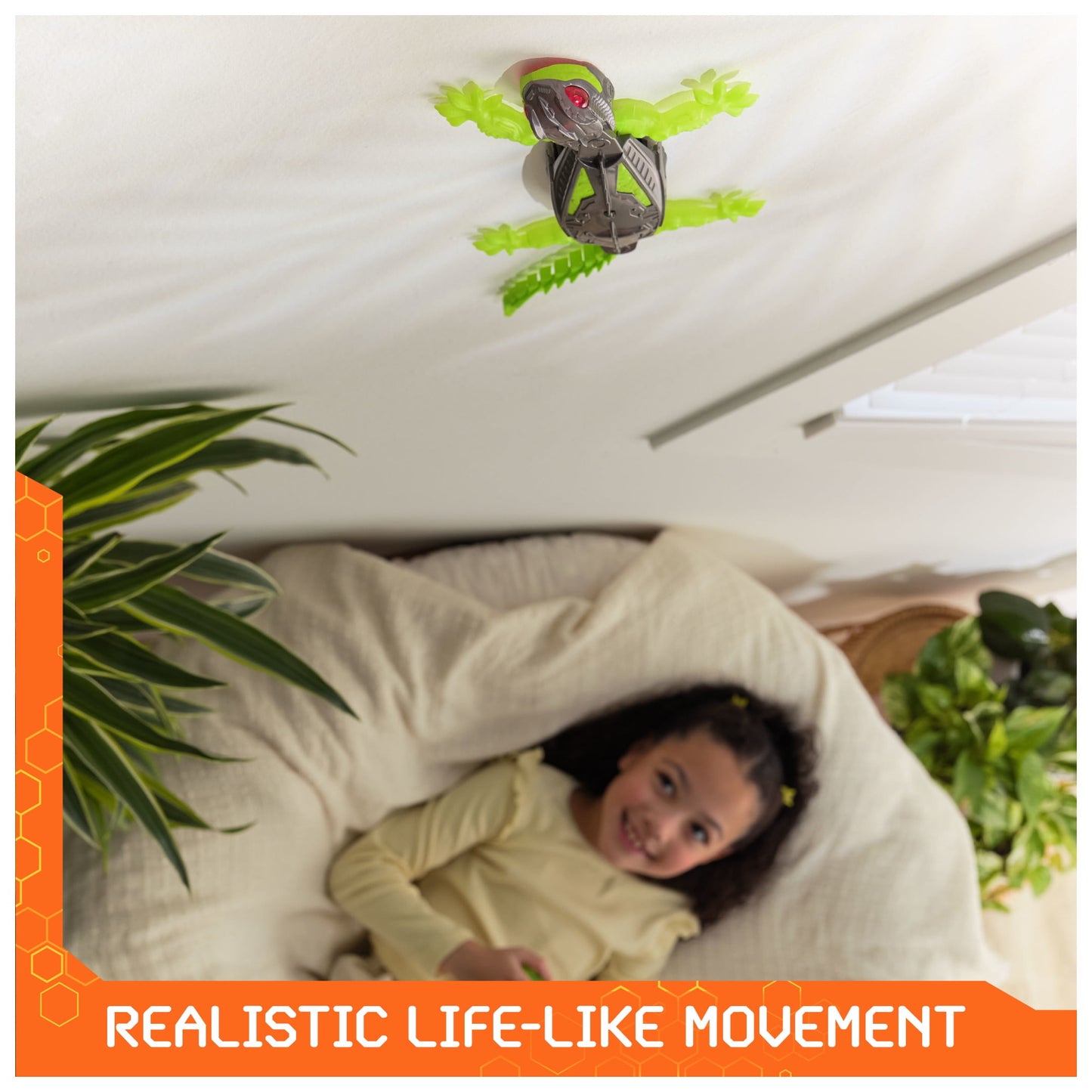 HEX BOTS Wallcrawler Gecko RC Robot Toy for Kids, Climbs Walls!