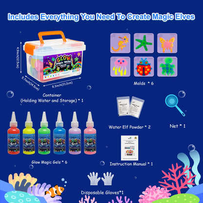 Enchanting Glow 6-Color Magic Water Elf DIY Toy Kit for Creative Kids