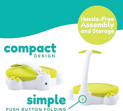 TP Toys Bubble Bouncer Mini Trampoline: Toddler 1-2 Years, Bubbles, Folding Handle