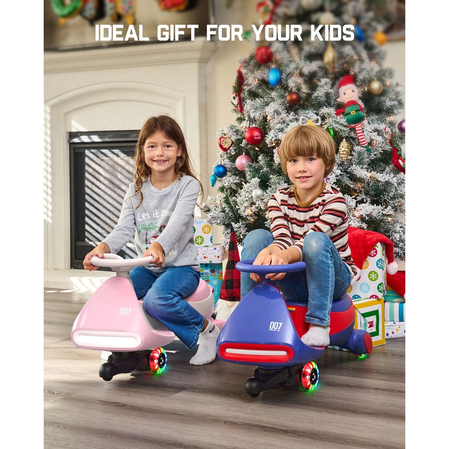 FanttikRide N7 Pro Electric Wiggle Car - 12V Battery, Pedal Ride-On Fun