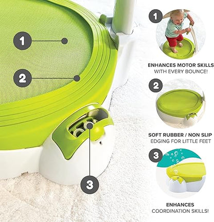 TP Toys Bubble Bouncer Mini Trampoline: Toddler 1-2 Years, Bubbles, Folding Handle