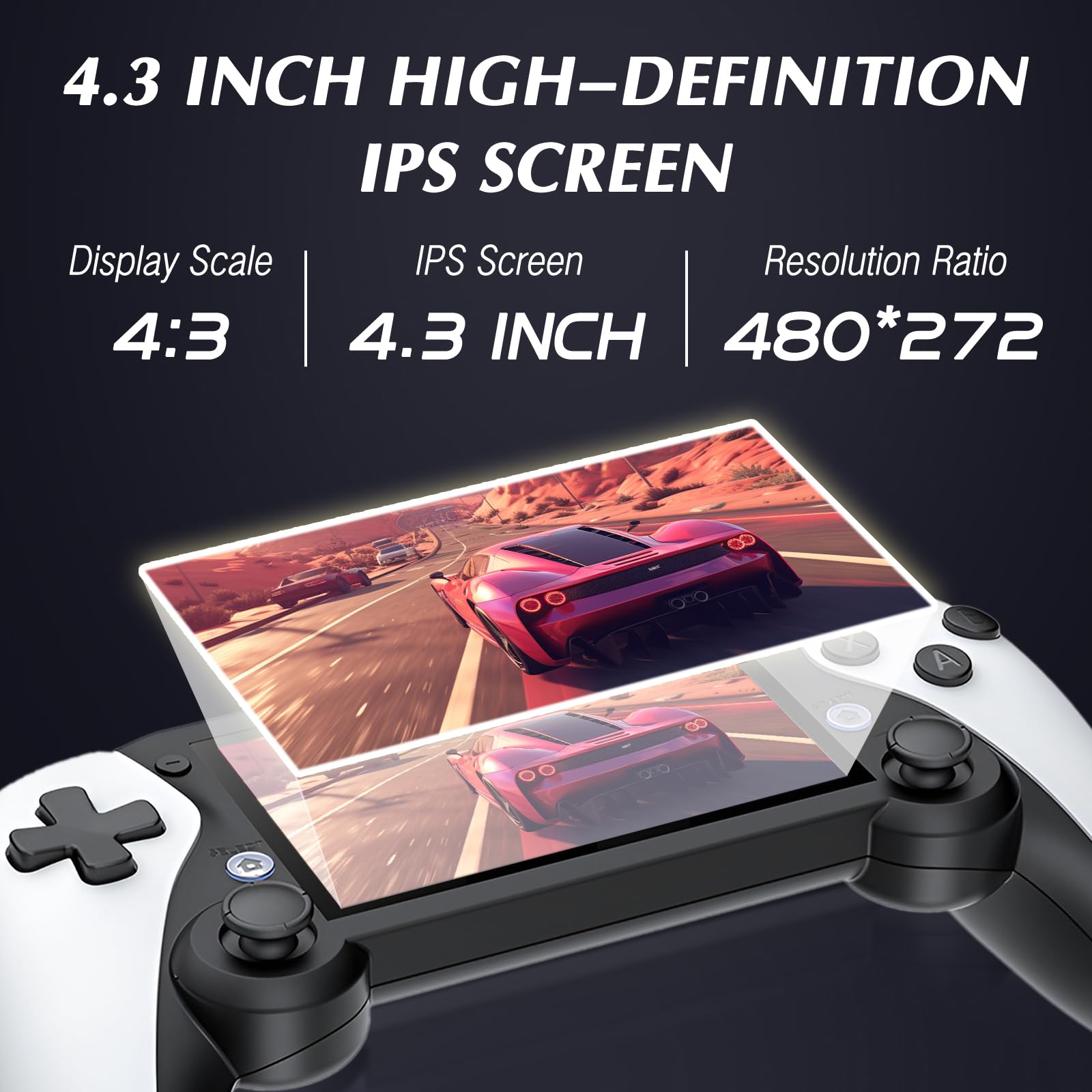 Sakerplus M25 Retro Handheld Console: 20,000+ Classic Games, 64GB, TV Output