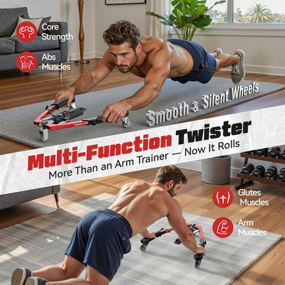 Sakerplus® Adjustable Hydraulic Arm Exerciser: 22-440 lbs Resistance, LCD Counter