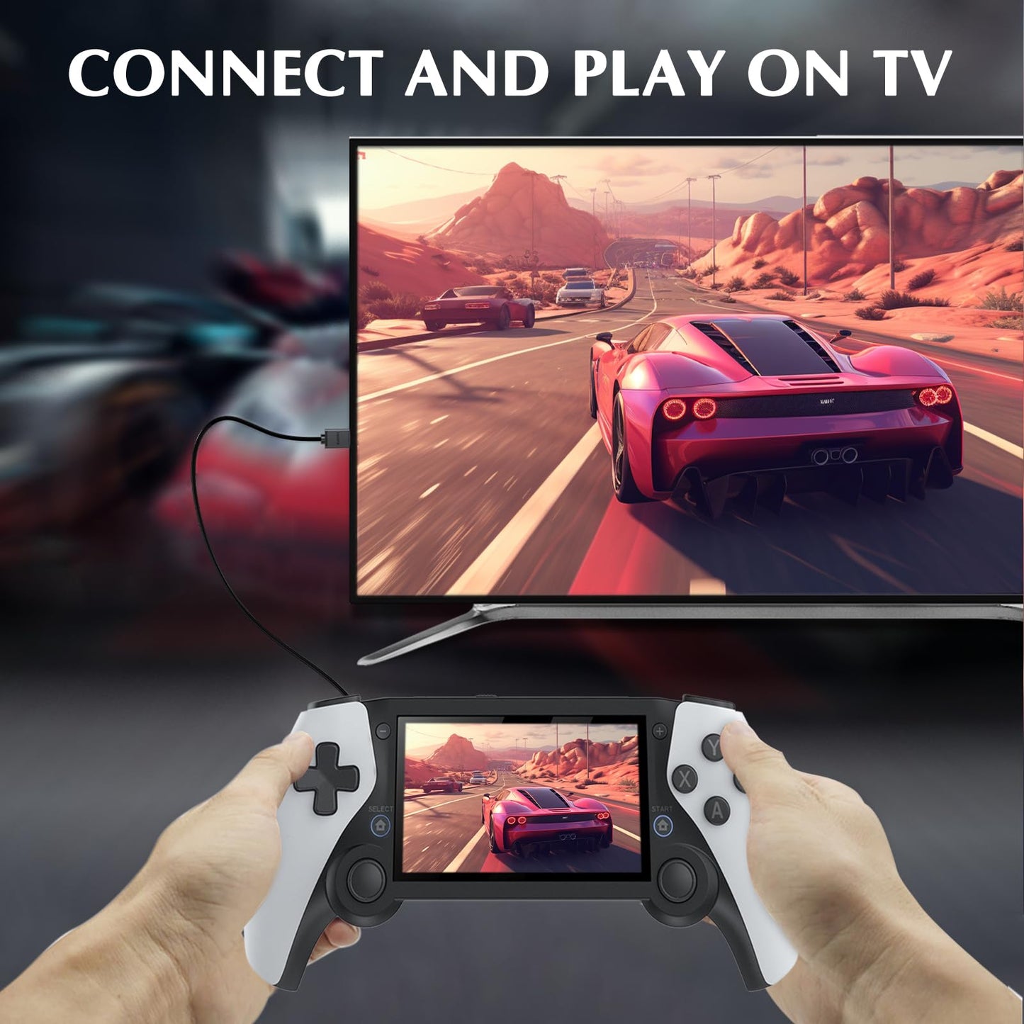 Sakerplus M25 Retro Handheld Console: 20,000+ Classic Games, 64GB, TV Output