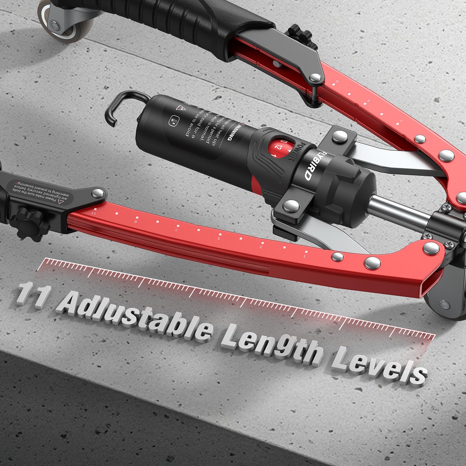 Sakerplus® Adjustable Hydraulic Arm Exerciser: 22-440 lbs Resistance, LCD Counter