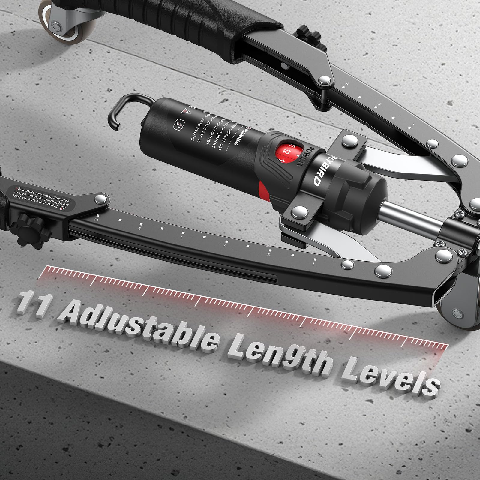 Sakerplus® Adjustable Hydraulic Arm Exerciser: 22-440 lbs Resistance, LCD Counter