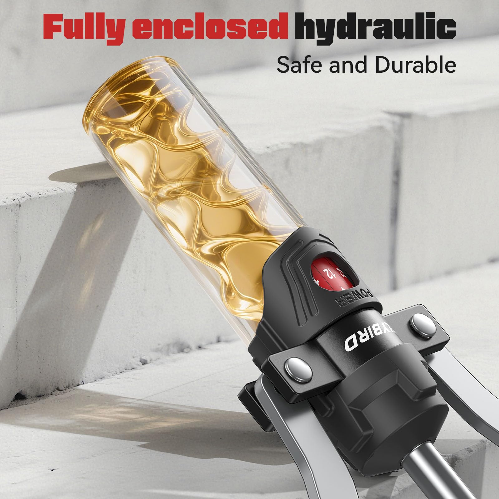 Sakerplus® Adjustable Hydraulic Arm Exerciser: 22-440 lbs Resistance, LCD Counter